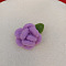 Handmade Wool Felt Woven Costume Accessories, Rose, Medium Orchid, 40x40mm