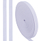 Elastic Fibre Cords, Flat, White, 15.5mm, about 17.50 Yards(16m)/Roll