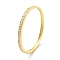 Rack Plating Brass Micro Pave Cubic Zirconia Bangles for Women, Long-Lasting Plated, Lead Free & Cadmium Free, Real 18K Gold Plated, Rectangle, Clear, Inner Diameter: 2x2-3/8 inch(5.2x6.1cm)