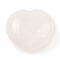 Natural Quartz Crystal Thumb Massage Stone, Heart Pocket Palm Stones, for Relaxing, Pain Relief, 40~41x45x24~26mm
