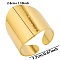 Minimalist 304 Stainless Steel Wide Band Cuff Open Rings for Women
