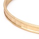 Bracelets de manchette en laiton plaqué durables BJEW-E370-04G-3