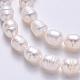 Grade B Natural Cultured Freshwater Pearl Beads Strands SPRB007Y-51-4