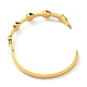 Placage ionique (ip) 304 bracelet à charnière en forme de cœur en acier inoxydable pour la Saint-Valentin BJEW-D055-06G-3