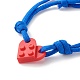 Polyester & Spandex Cord Bracelet Sets BJEW-JB06367-04-4