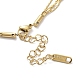201 многослойное ожерелье из нержавеющей стали Coreana для женщин NJEW-D055-09G-5