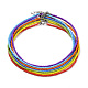7 Stück 7 Farben Chakra-Schmuck Glas-Samenperlen-Halsketten-Set NJEW-JN03803-1