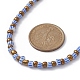 Collier de perles de rocaille de verre pour femme NJEW-JN04392-5