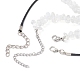 2-teiliges Halsketten-Set mit 2 Opalit-Kugel- und Legierungs-Sonnenanhängern NJEW-JN04514-01-5