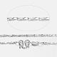 990 Sterling Silver Chain Necklaces STER-P019-13-1