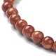 Goldstone synthétique bracelets en perles extensibles BJEW-A117-A-15-3