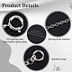 Beebeecraft 3Pcs 3 Size 925 Sterling Silver Necklace Extenders Bracelet Anklets Extender Chain with Spring Ring Clasps and Silver Polishing Cloth for Jewelry Making FIND-BBC0001-29P-5