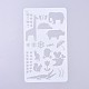 Plastic Reusable Drawing Painting Stencils Templates DIY-G027-G27-2