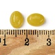 天然石ホワイトジェイドカボション  オーバル  染め  ゴールド  8~8.5x6~6.5x2.5~3.5mm G-A094-01B-32-3