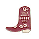 Jolies bottes de cowboy avec mot que ferait Dolly JEWB-PW0002-09-1