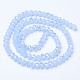 Electroplate Glass Beads Strands EGLA-A034-J6mm-B02-2