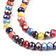 Chapelets de perles en verre opaques GLAA-T006-12A-3