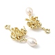 Decoraciones colgantes de perlas naturales de agua dulce SSHEL-R050-07G-3