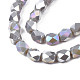 Electroplate Glass Beads Strands EGLA-N002-13-A03-3