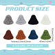 24 個 8 色の手作りウール織り帽子装飾  DIYジュエリーイヤリングヘアアクセサリー人形クラフト用品  ミックスカラー  28.5x42x6.5mm  3個/カラー AJEW-FG0003-34A-2