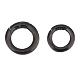 Unicraftale 2Pcs 2 Style Ion Plating(IP) 304 Stainless Steel Spring Gate Rings STAS-UN0033-61-1