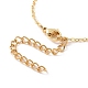 Brass Sun Pendant Lariat Necklace with Cable Chains for Women NJEW-JN04141-6