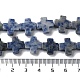 Fili di perle di diaspro macchia blu naturale G-M418-B09-01-5