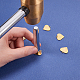 Benecreat 30 pièces en acier inoxydable doré étiquette d'estampage vierge pendentifs vierges breloques avec trou pour la fabrication de bijoux bricolage STAS-BC0002-26G-6