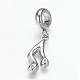 304 Stainless Steel European Dangle Charms OPDL-K001-20AS-1