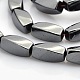 Twist Magnetic Synthetic Hematite Beads Strands G-P061-24-1