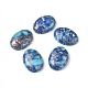 Assembled Synthetic Silver Line Turquoise & Lapis Lazuli & Imperial Jasper Cabochons G-D0006-G03-18-1