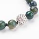 Natural Gemstone Beads Bracelets BJEW-JB03390-3