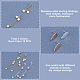 Unicraftale 30Pcs 3 Colors 304 Stainless Steel Stud Earring Findings STAS-UN0017-99-4