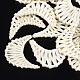 Handgefertigte geflochtene Perlen aus Rohrgeflecht / Rattan WOVE-T005-23B-1
