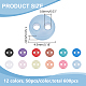 600 bottone piccolo in nylon a 12 colori BUTT-FG0001-20-2