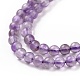 Chapelets de perles en améthyste naturelle G-N0215-02-3mm-3
