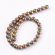 Electroplate Glass Beads Strands LAMP-K029-01-3