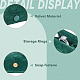 ミニベルベットジュエリー収納ボックス  アーチ型のイヤリング用ジュエリーケース  リング収納  濃い緑  6.2x3.3x4cm CON-WH0089-08D-3