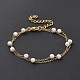 Bracelets multirangs perles rondes en plastique imitation perles BJEW-E054-03G-2