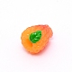 樹脂ビーズ  模造食品  穴がない  ラズベリー  レッドオレンジ  18x14x15.5mm RESI-CJC0002-05-2