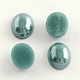 Pearlized Plated Opaque Glass Cabochons PORC-S804-6x8-22-1