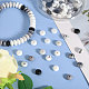 Chgcraft 144 pz 9 perle di abaco in silicone ecologico per uso alimentare a rondelle SIL-CA0003-16-5