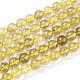 Natural Gold Rutilated Quartz Beads Strands X-G-S150-17-8mm-6