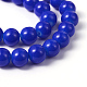 Painted Glass Round Bead Strands X-DGLA-S071-8mm-50-2