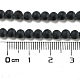 Grade A Natural Black Agate Beads Strands G447-2-2