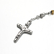 Two Tone 304 Stainless Steel Rosary Bead Necklaces NJEW-O083-B-22M-2