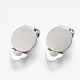 Accessoires de boucles d'oreilles clips à vis en 304 acier inoxydable STAS-T045-33B-P-1