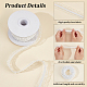 FINGERINSPIRE 10 Yards/9.14m Double Ruffle Lace Trim 3/4 inch Wide White Ruffle Stretch Elastic Edging Trim Pleated Fabric Lace Ribbon for DIY Dress Collars Sleeves Decoration and Gift Wrapping OCOR-WH0060-44F-4