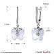Trendy Sterling Silver Hoop Earrings EJEW-BB30031-B-6