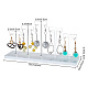 5 T-Bar Transparent Acrylic Earring Display Stand EDIS-WH0016-023-2